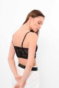 Dantelli Bralet Siyah resmi